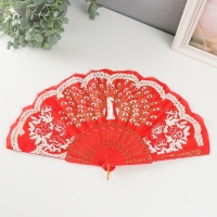 Веер h= 23 см "Узор", цвет и рисунок МИКС