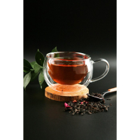 Кружка стеклянная с двойными стенками Magistro &laquo;Лиди. Дуо&raquo;, 200 мл, 12&times;9,5&times;6,5 см