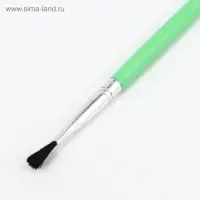 Набор кистей нейлон, 3 штуки, плоские, с пластиковыми, цветными ручками