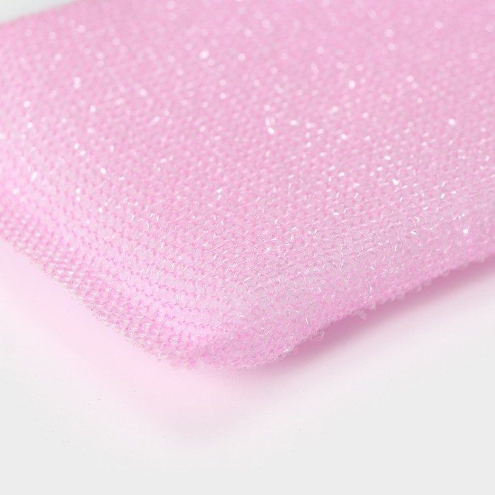 Губки для посуды Доляна, 5 шт, для деликатной уборки, 12&times;8,5&times;1 см, цвет МИКС