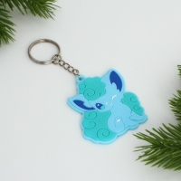 Брелок для ключей , резиновый, аниме &laquo;Лисенок Чиби&raquo;, 6,1 х 5,3 см