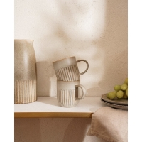 Набор кружек фарфоровых SL Home &laquo;Монти&raquo;, 400 мл, цвет коричневый