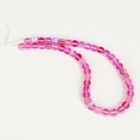 Бусины из натурального камня &laquo;Кошачий глаз&raquo;, набор 46 шт., размер 1 шт. &mdash; 8 мм, розовый