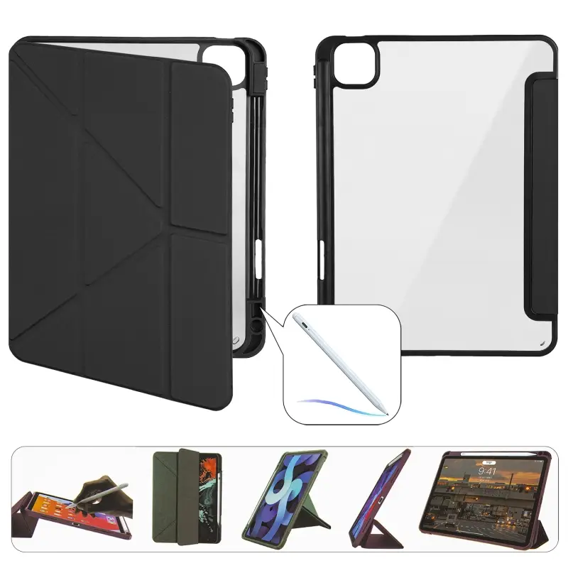 Чехол-книжка iPd Pro 11 (2021/2022) Smart Case Crystal Folio (Pencil) Black
