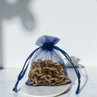 Набор мешочков подарочных 100шт. 7*9 см ( + - 1 см), цвет тёмно-синий (1716479)