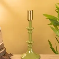 Подсвечник на 1 свечу "Авокадо" 10х10х26 см