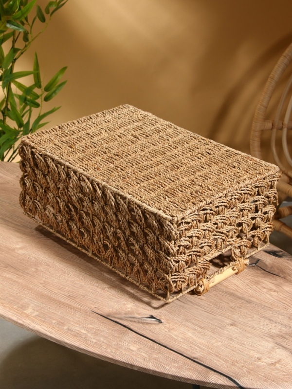 Корзина плетеная 46х31х20 см, сиграсс