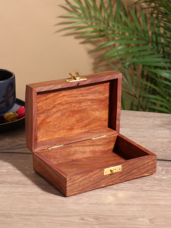 Шкатулка &laquo;Дельфины&raquo;, 15.5&times;10.5&times;5.5 см, дерево шишам, латунь