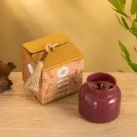 Свеча с травами в банке Earthy collection "Midnight rose" 200 гр, соевый воск