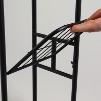 Подставка для цветов Greengo, 3 полки, 43 &times; 22 &times; 57 см, напольная, металл, чёрная