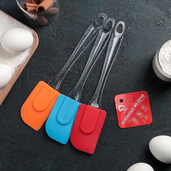 Лопатка Доляна &laquo;Лёд&raquo;, 24,5 см, цвет МИКС