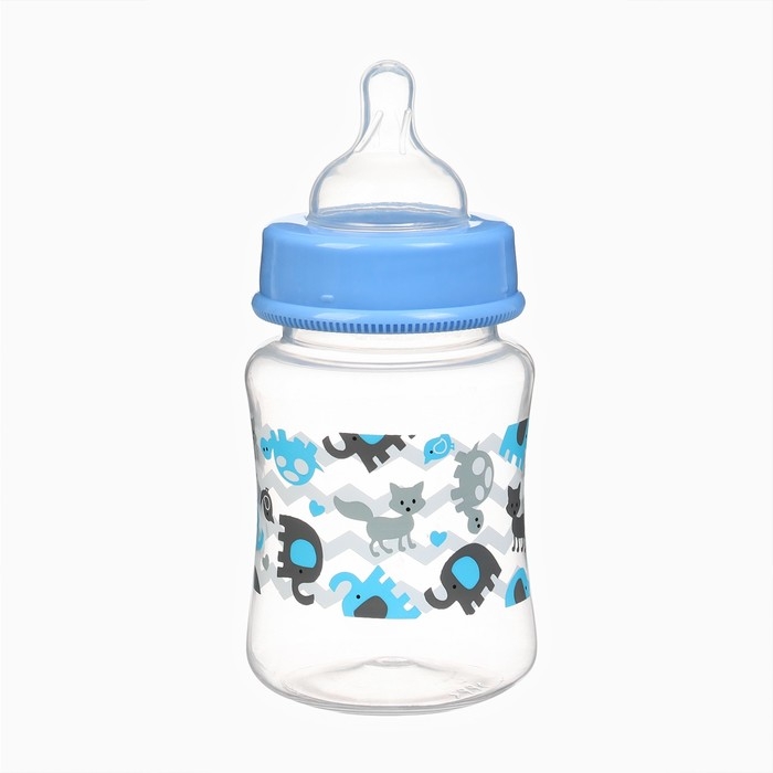 Бутылочка для кормления, ШГ &Oslash;50 180мл., цвет голубой