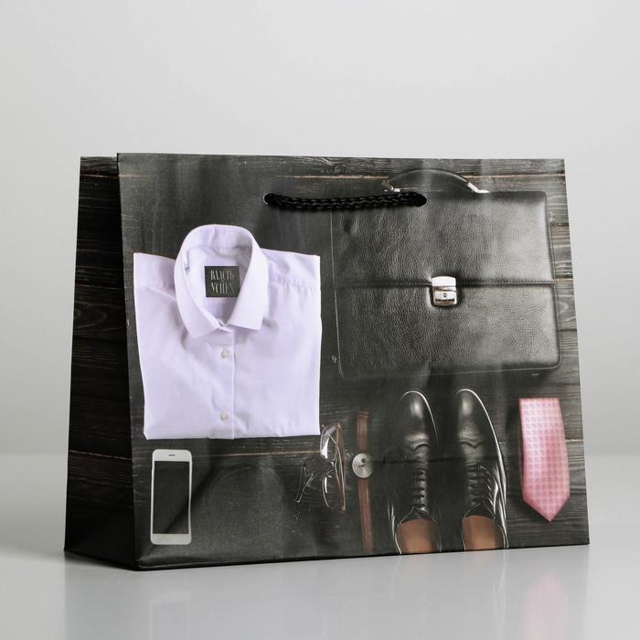 Пакет подарочный ламинированный, упаковка, &laquo;Стиль&raquo;, MS 23 х 18 х 8 см