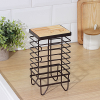 Подставка для ножей Доляна &laquo;Лофт&raquo;, 13&times;10,5&times;23 см, цвет коричневый