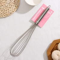 Венчик для взбивания KONFINETTA &laquo;Сильвер&raquo;, струна 1,3 мм, 42&times;8&times;8 см, цвет серебристый