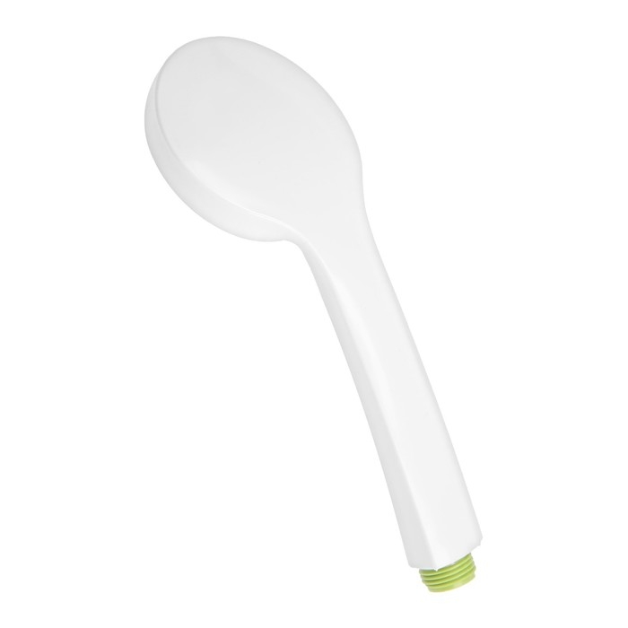 Душевая лейка ZEIN Z0207, 1 режим, пластик, цвет белый с зеленой вставкой