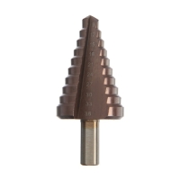 Сверло ступенчатое ТУНДРА, HSS-Co, трехгранный хвостовик, 9 - 36 мм