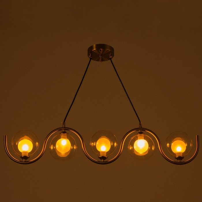 Светильник BayerLux "Сигма" 5х G 9 40Вт золото 100х12х100см