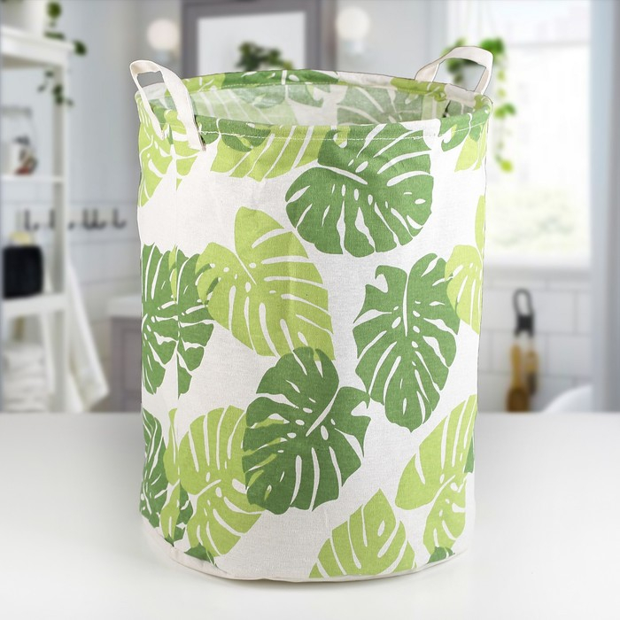 Корзина для белья Доляна &laquo;Тропики&raquo;, 35&times;35&times;45 см