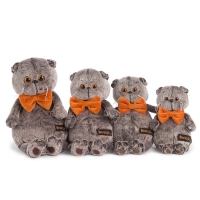 Мягкая игрушка &laquo;Басик&raquo; в рыжем бархатном банте, 22 см