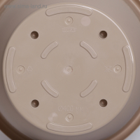 Горшок с поддоном &laquo;Рябина&raquo;, 22 л, цвет латте