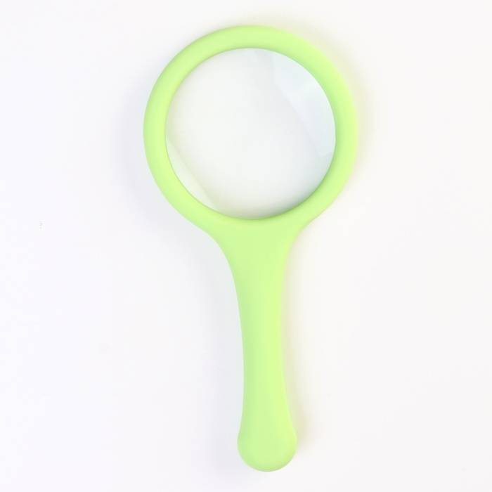 Лупа классическая, кратность 2, линза 60мм, прорезиненая ручка