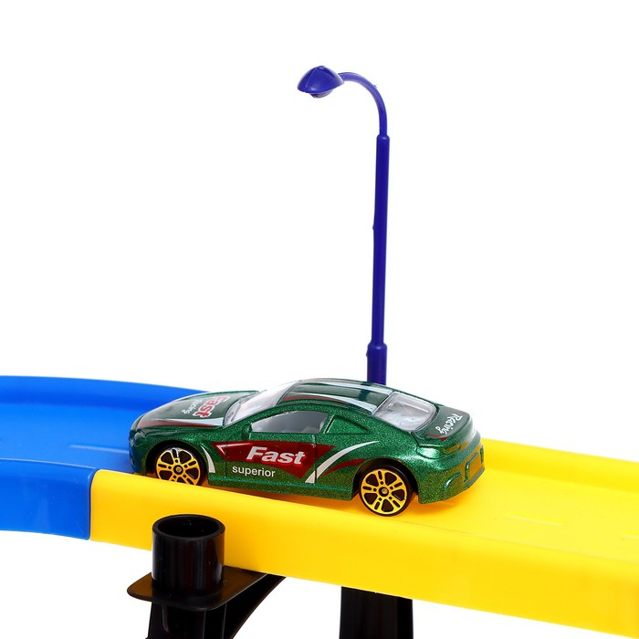 Гараж &laquo;Мегапаркинг&raquo;, 3 металлические машины, аксессуары