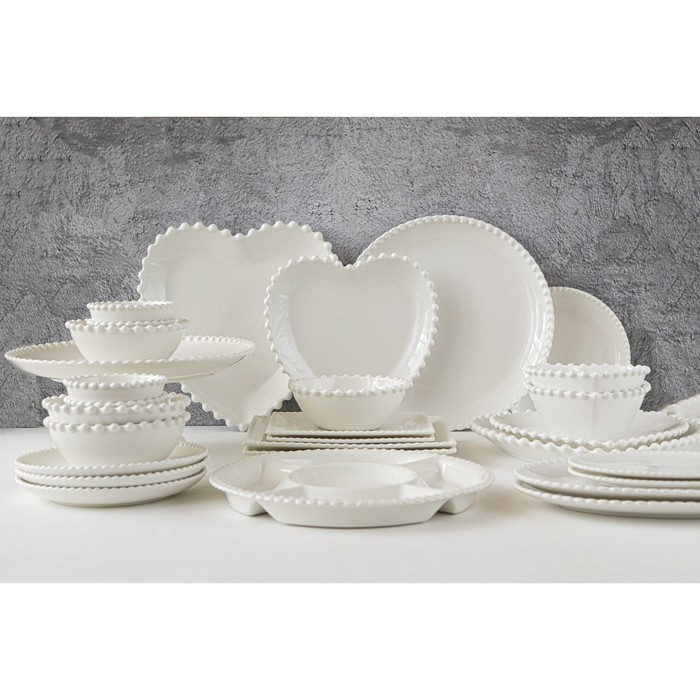 Блюдо фарфоровое овальное Magistro &laquo;Лакомка&raquo;, 30&times;20&times;1,5 см, цвет белый