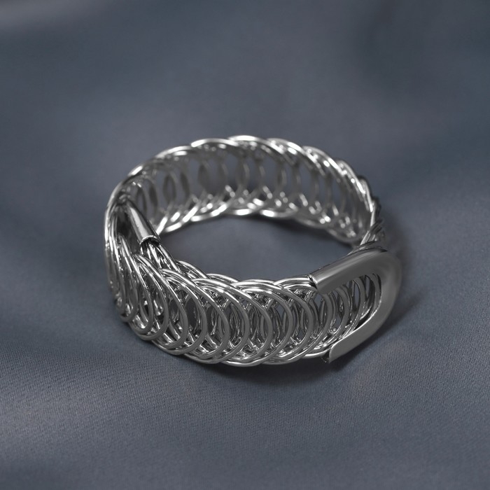 Подхват для штор &laquo;Кольцо&raquo;, 2 &times; 23 см, цвет серебряный