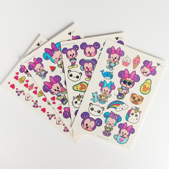 Набор для творчества &laquo;Наклейки переводные&raquo; Минни, 70 переводок