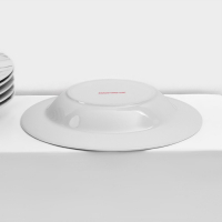 Набор керамической посуды Доляна &laquo;Мрамор&raquo;, 24 предмета: тарелки d=19/21/24 см, чайная пара 200 мл, цвет серый