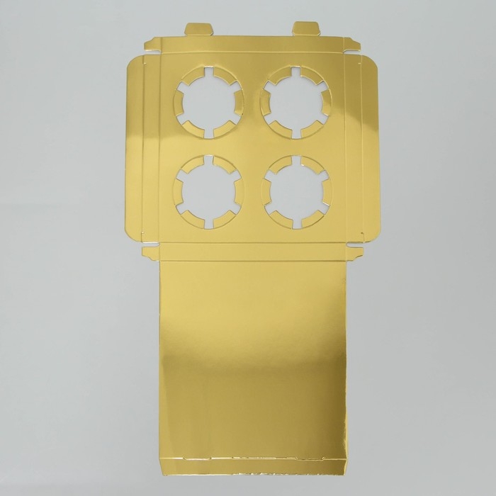 Коробка для капкейка &laquo;Верь в мечту&raquo;, золото, 16 х 16 х 11.5 см, Новый год