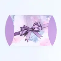 Коробка складная, подушка, &laquo;Фиолетовый бант&raquo; 15&times;11&times;3 см