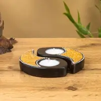 Набор свечей "Инь Янь" керамика, 13х13х2 см