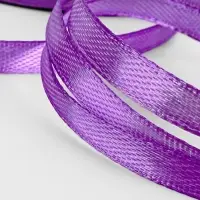 Лента атласная, 6 мм, 23&plusmn;1 м, тёмно-фиолетовая