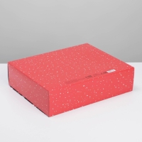 Коробка подарочная новогодняя складная двухсторонняя &laquo;Новогодние истории&raquo;, 31 х 24.5 х 8 см, Новый год