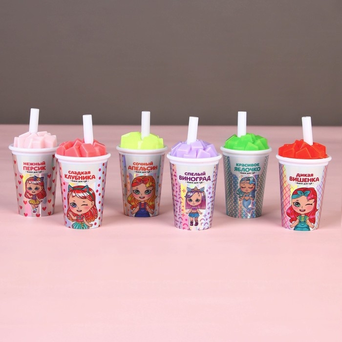 Блеск для губ &laquo;Коктейль&raquo; МИКС цветов и вкусов, 7 гр