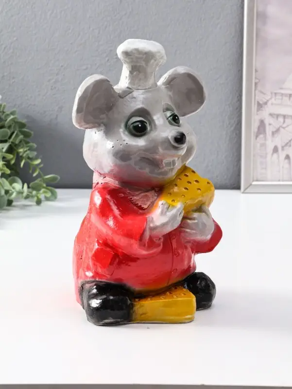 Копилка "Мышка повар" 27 см