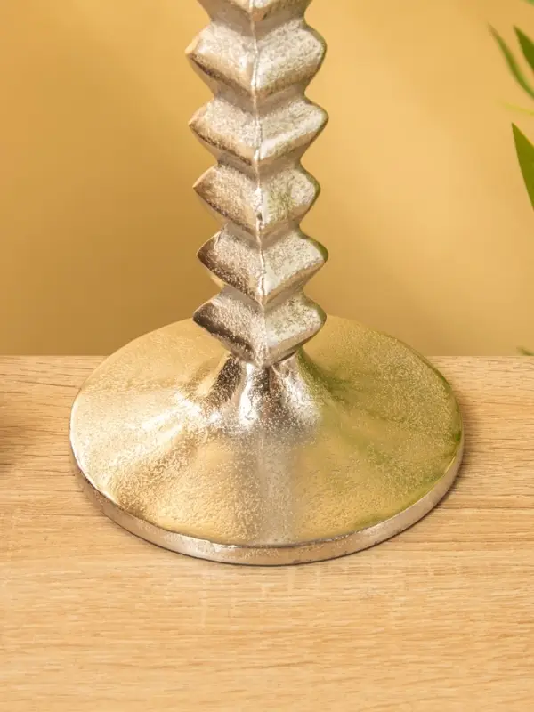 Подсвечник "Башня" алюминий 12х12х21 см