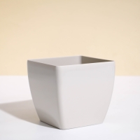 Кашпо для цветов, 15 &times; 15 см, 2,5 л, пластик, бежевое