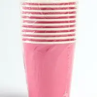 Стакан одноразовый бумажный &laquo;Розовый&raquo;, 250 мл