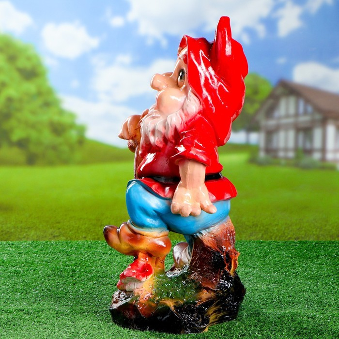 Садовая фигура "Гном с лопатой средний" 25&times;29&times;54см