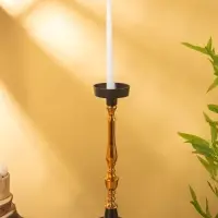 Подсвечник "Ренессанс" алюминий 10х10х37 см