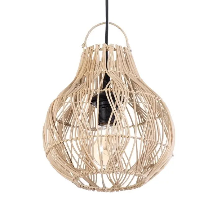 Светильник потолочный из ротанга &laquo;Диас&raquo;, 1&times;120 Вт, Е27, 25&times;25&times;25 см