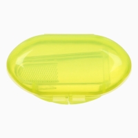 Прорезыватель - массажер детский в контейнере, 3 в 1, на палец, силиконовый от 3 мес.