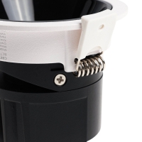 Светильник светодиодный встраиваемый, поворотный, 6Вт, 6500К, с драйвером, D75, черно-белый   107130