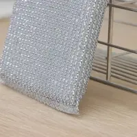 Губка для мытья посуды Доляна &laquo;Соты&raquo;, с металлическим скрабером