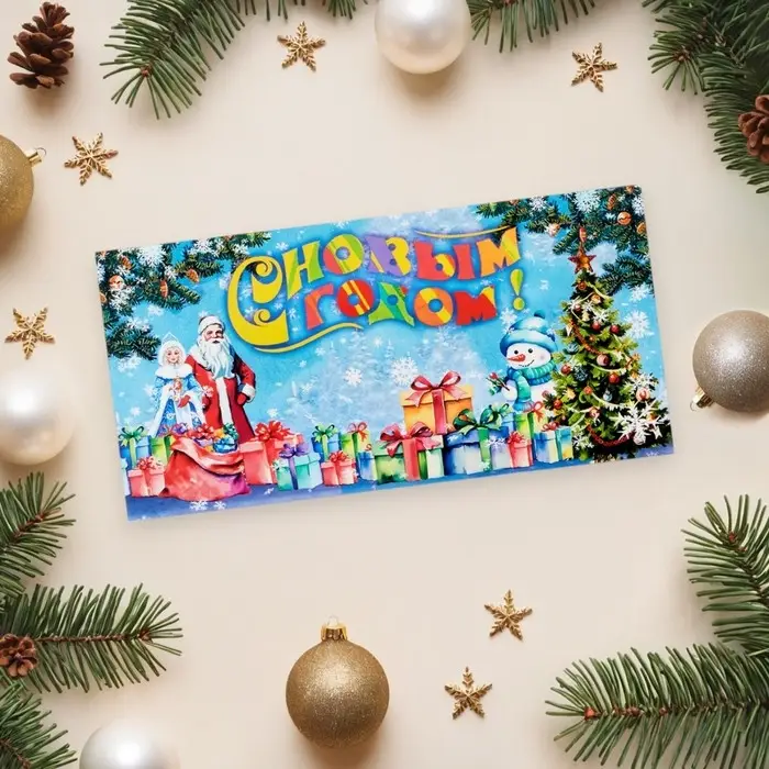 Конверт для денег &laquo;С Новым Годом!&raquo;, 16&times;8 см