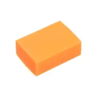 Набор ластиков 5 штук прямоугольных НЕОН оранжевый (штрихкод на штуке)