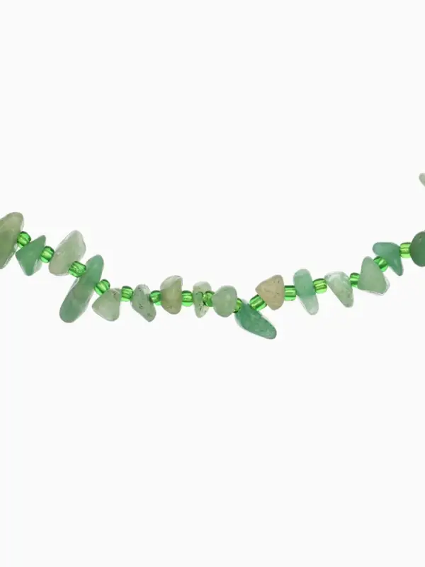 Ожерелье 20 см, цв. зелёный